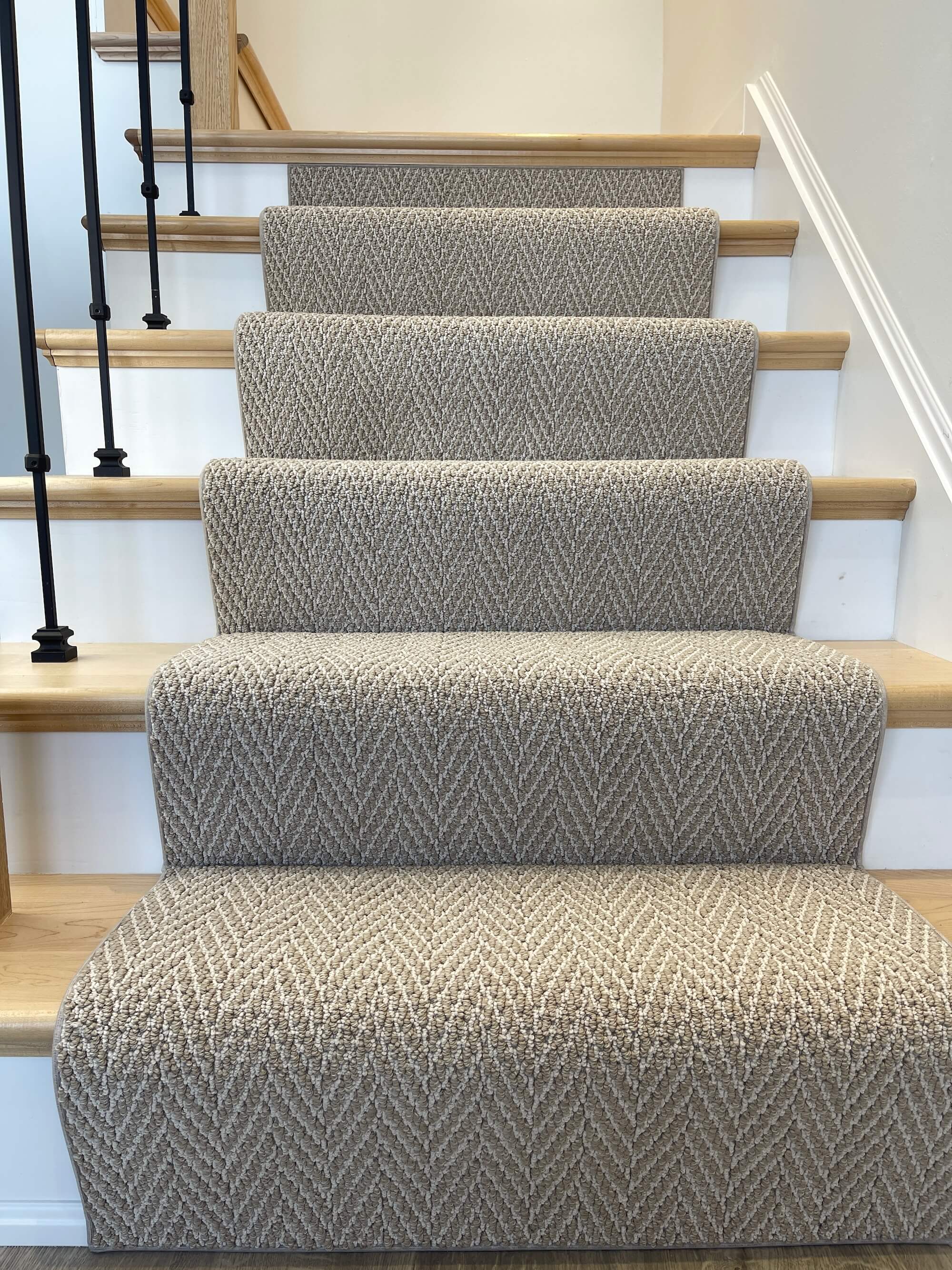 Beige  Taupe Stair Runner 