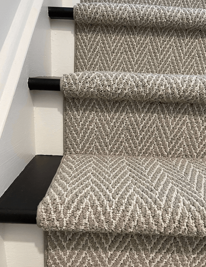 Anderson Tuftex Luminary Modern Gray Herringbone Carpet Runner - Direct Carpet