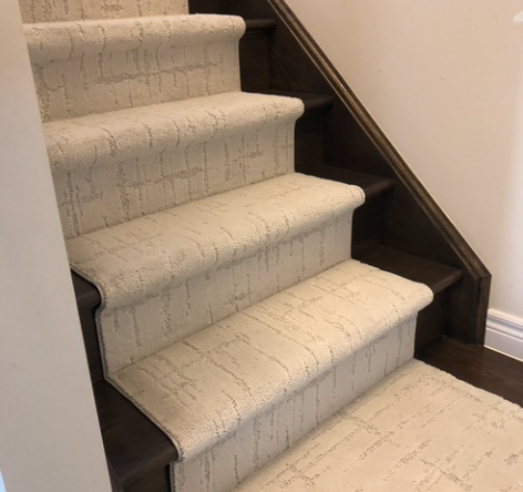 new carpet runner in white