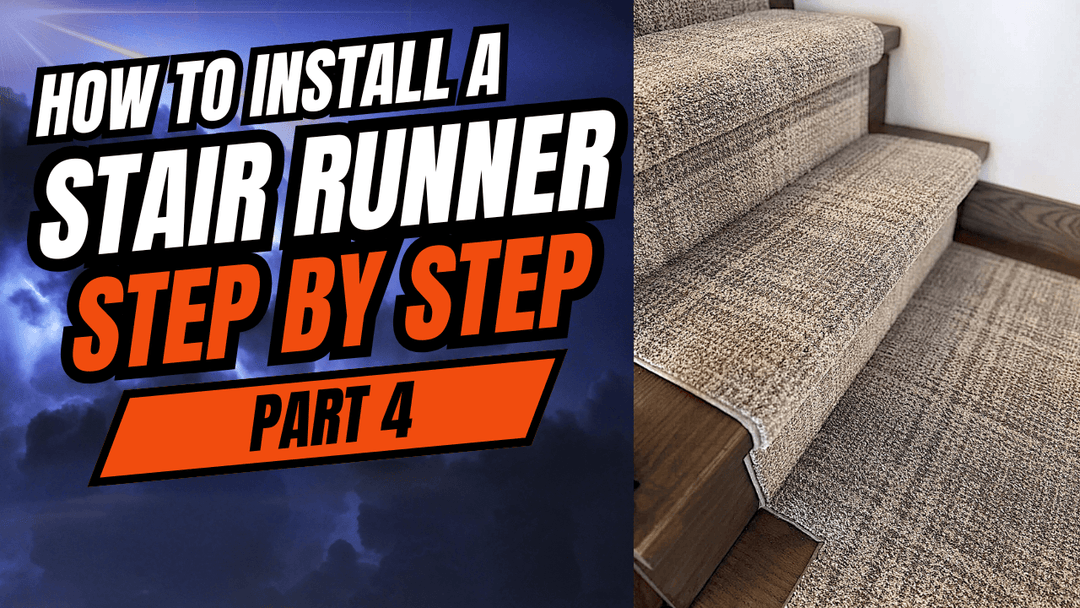 How to Install a stair runner part 4