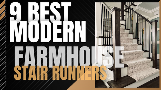 9 best modern farmhouse stair runners 