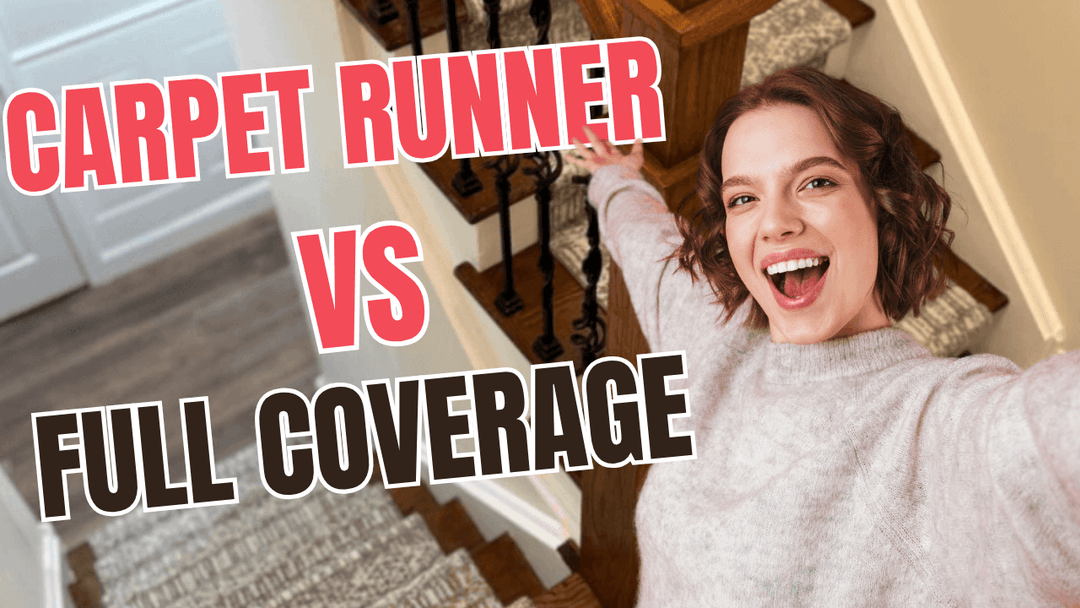 Carpet runner vs full coverage carpeted stairs