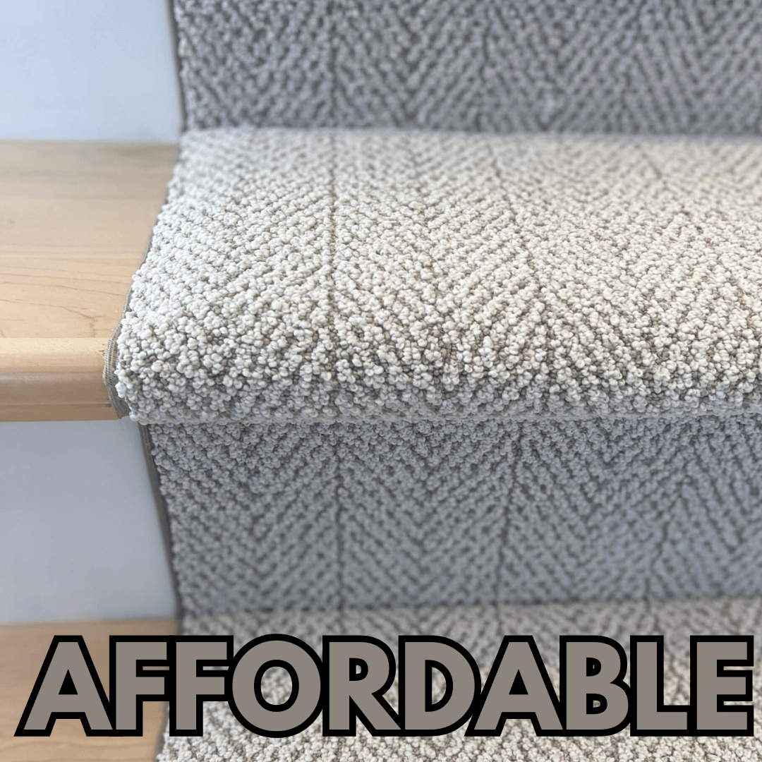 Affordable stair runner collection with – free shipping & luxury underpad.”