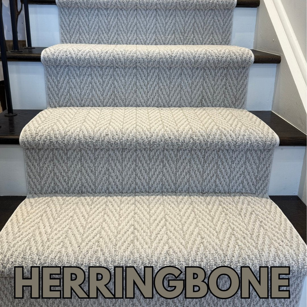 Herringbone Patterned Stair Runners - Direct Carpet