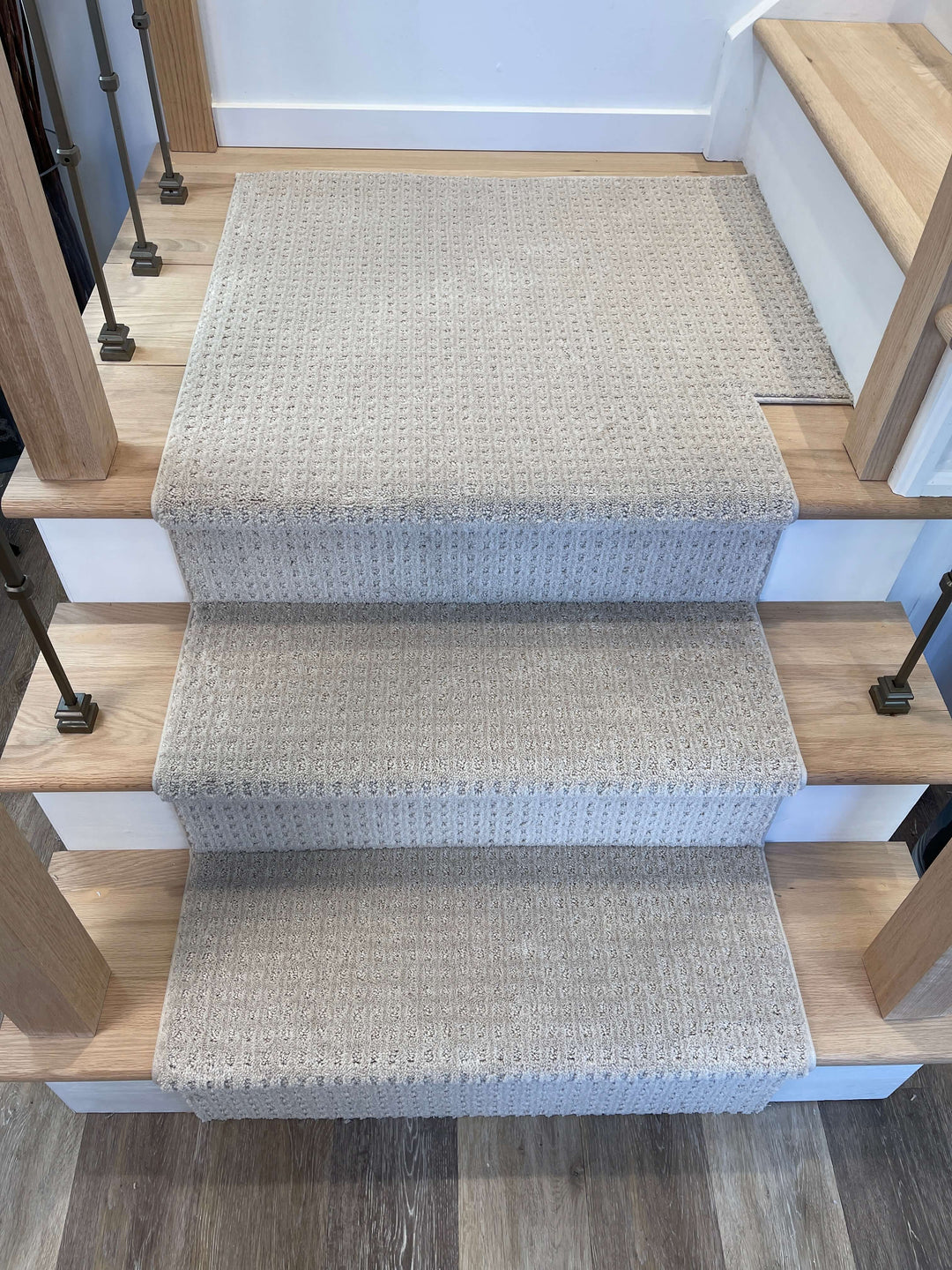 beige stair runner landing