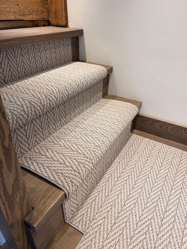 Anderson Tuftex Silver Polish Herringbone Stair Runner - Direct Carpet