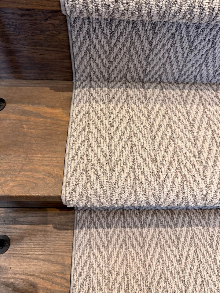 Anderson Tuftex Silver Polish Herringbone Stair Runner - Direct Carpet