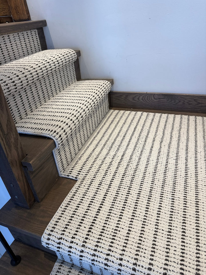 Anderson Tuftex Laken Checkers stair runner with landing