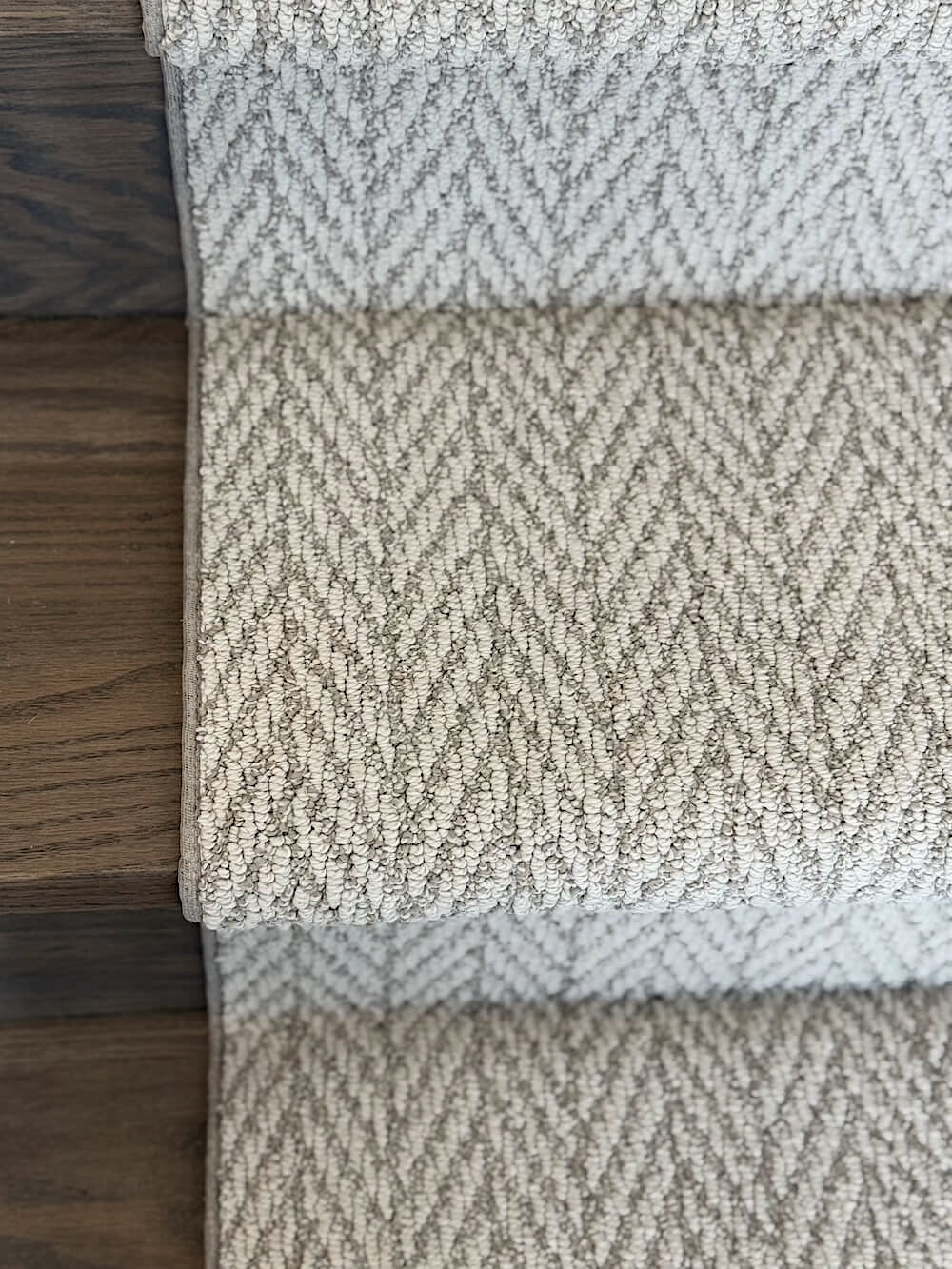 Anderson Tuftex Muslin Stair Runners top view close up