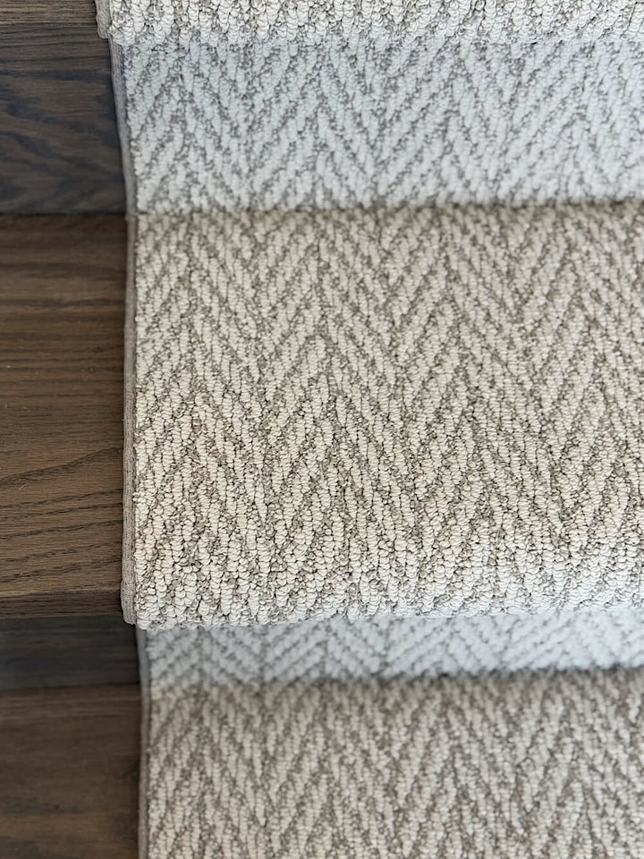 Anderson Tuftex Muslin Stair Runners top view close up
