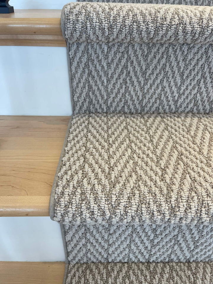 Anderson Tuftex Foggy Herringbone Stair Runner