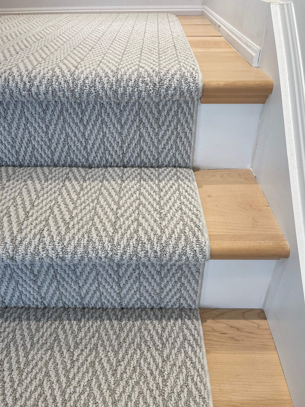 Anderson Tuftex Foggy Herringbone Stair Runner