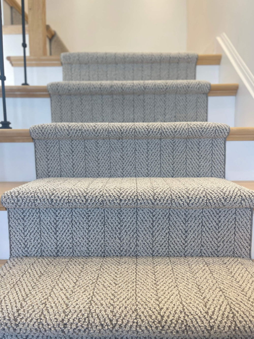 Amalfi Santa Marina Herringbone Stair Runner - Direct Carpet