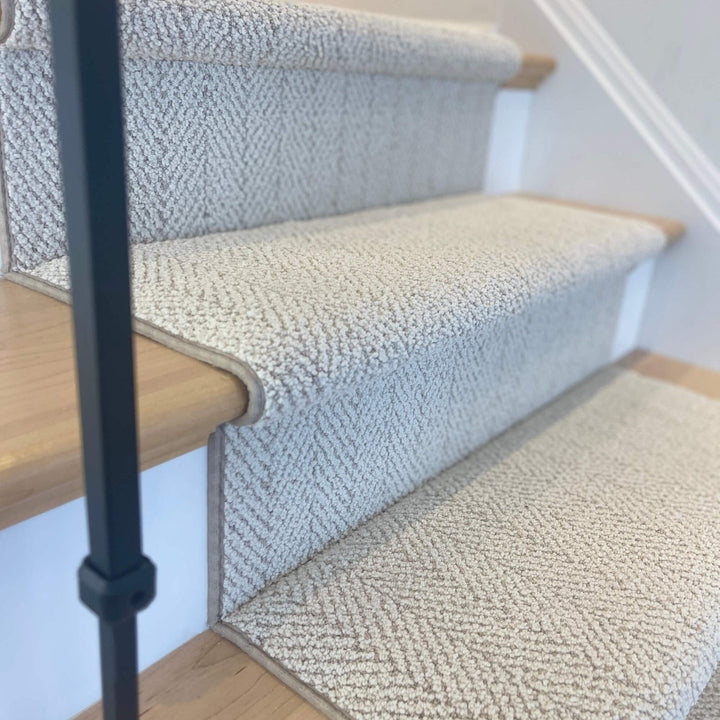 Amalfi Spartis herringbone stair runner sample