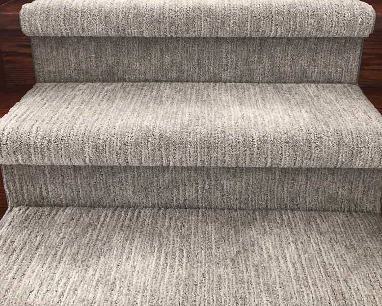 Sculptured Touch River Rock stair runner sample