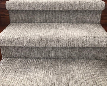 Sculptured Touch River Rock stair runner sample