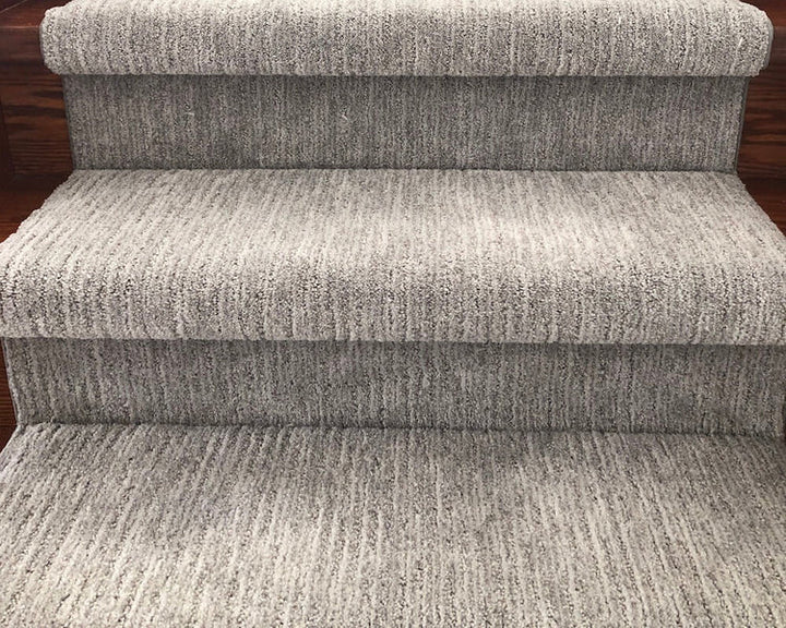 Sculptured Touch River Rock stair runner sample