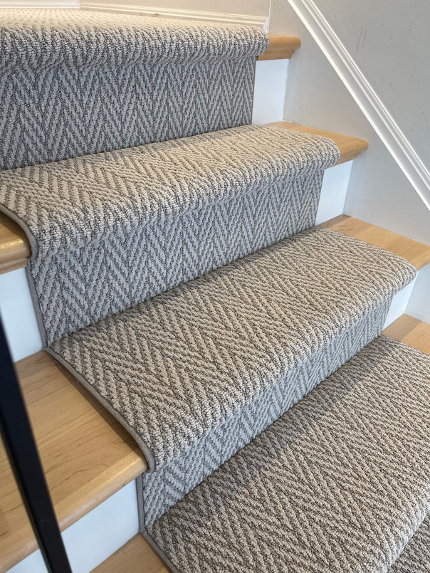 Anderson Tuftex Foggy Herringbone Stair Runner