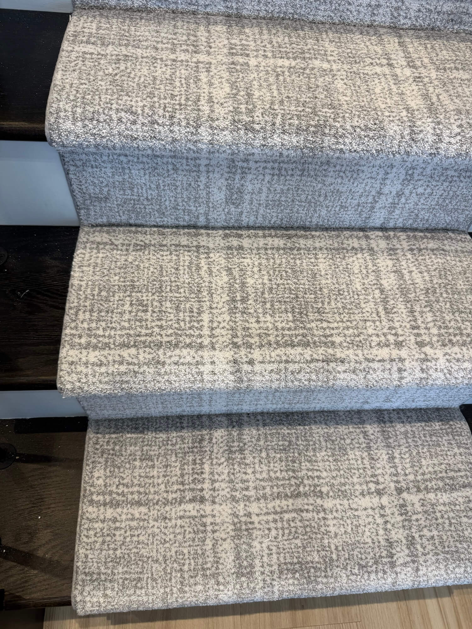 gray stair runner