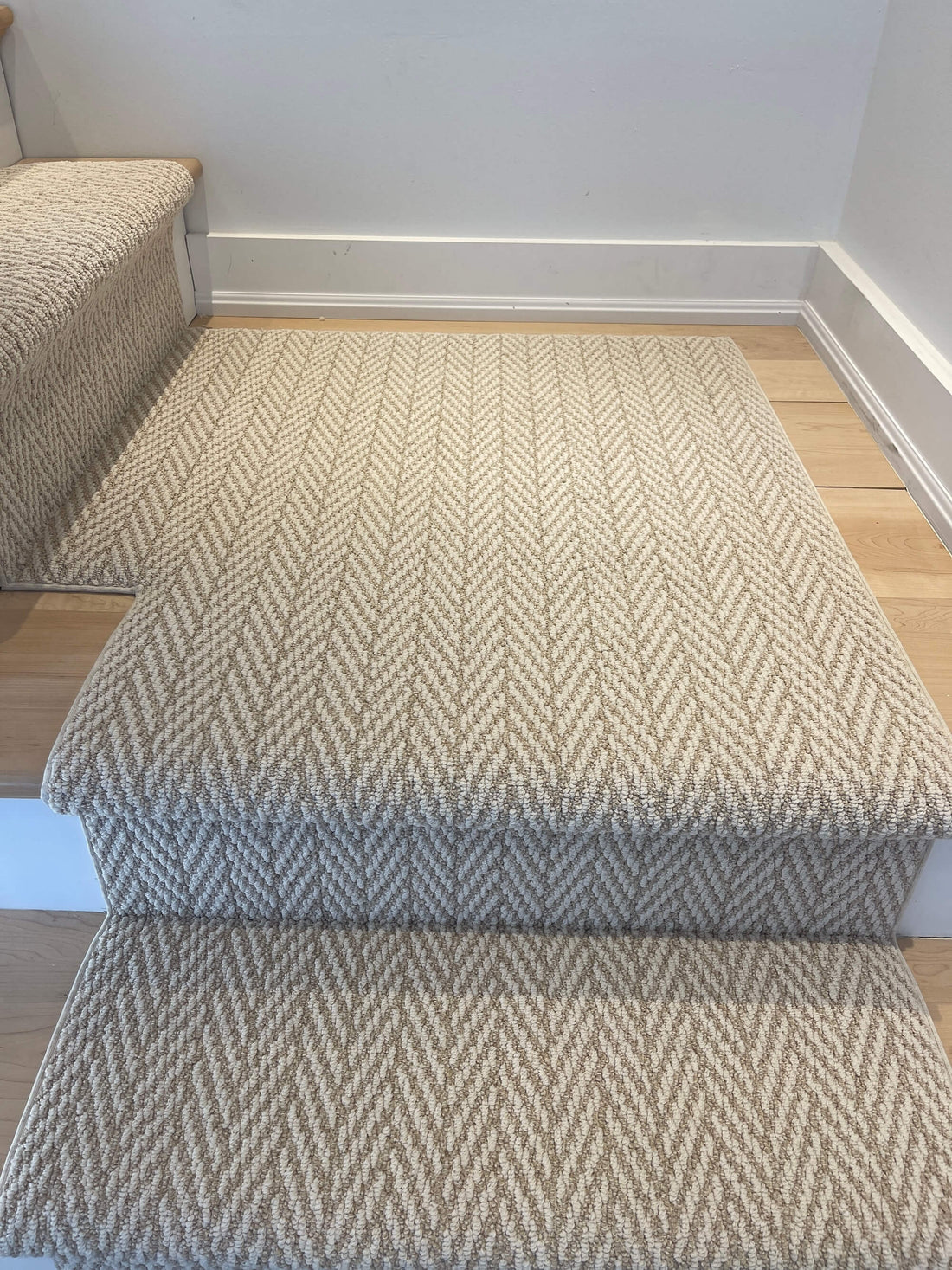 plaza taupe stair runner