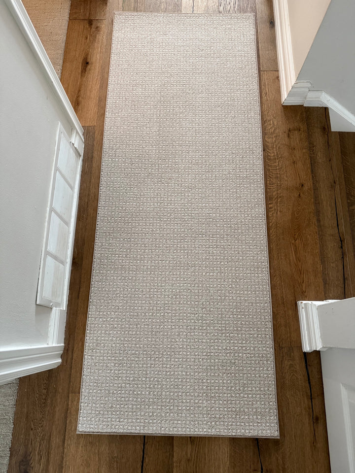 Modern-beige-hallway runner