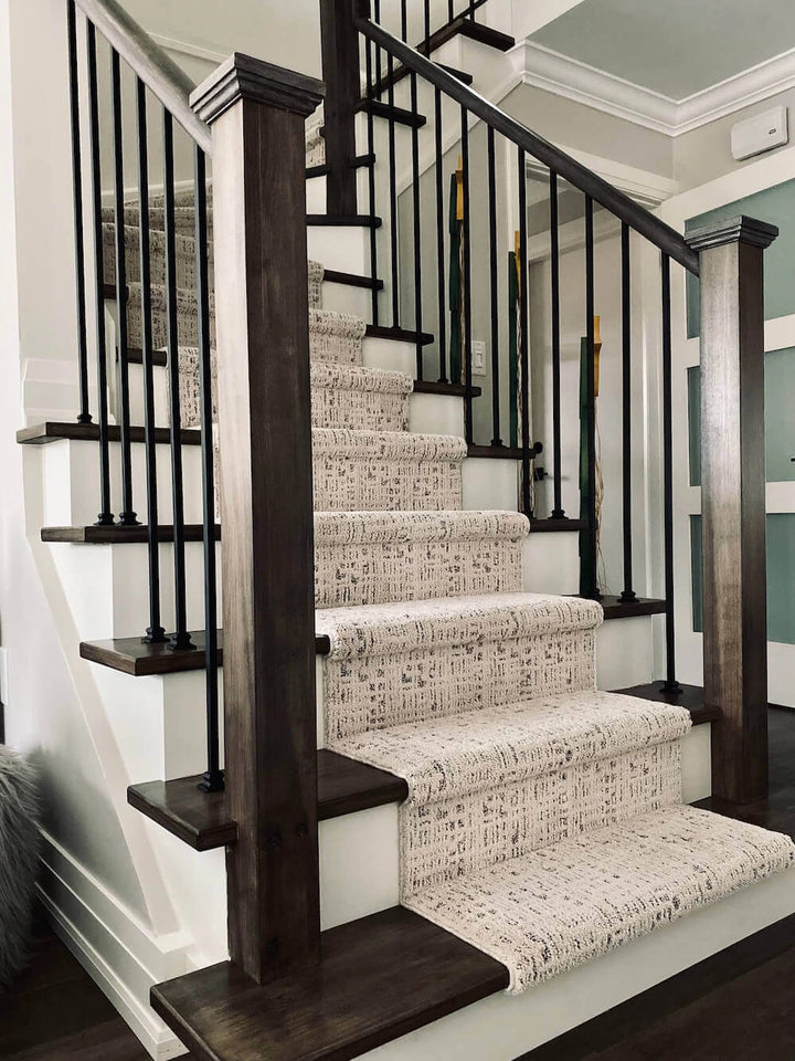 Exquisite Portrait Corinthian Column Modern Farmhouse Stair Runner