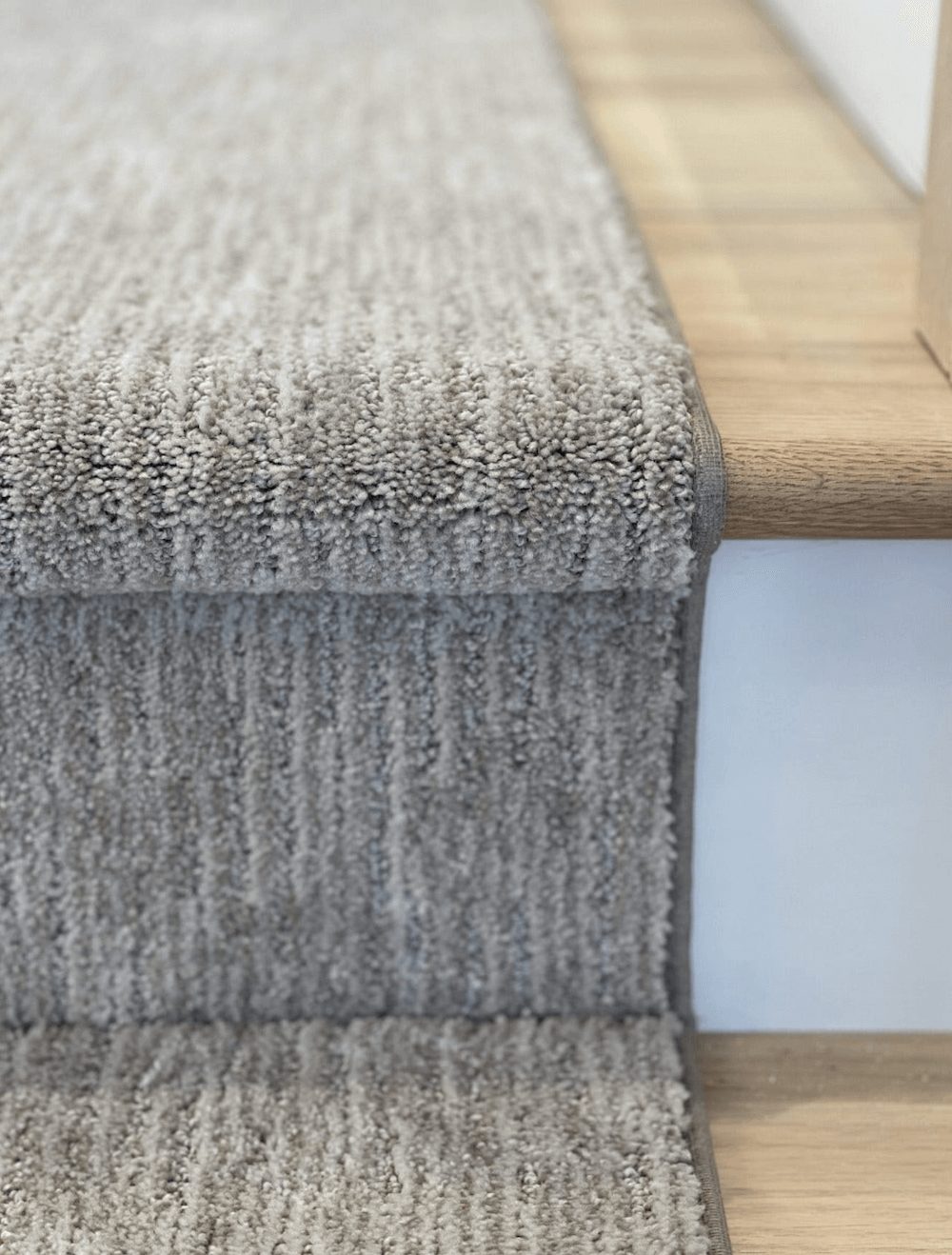 light brown stair runner