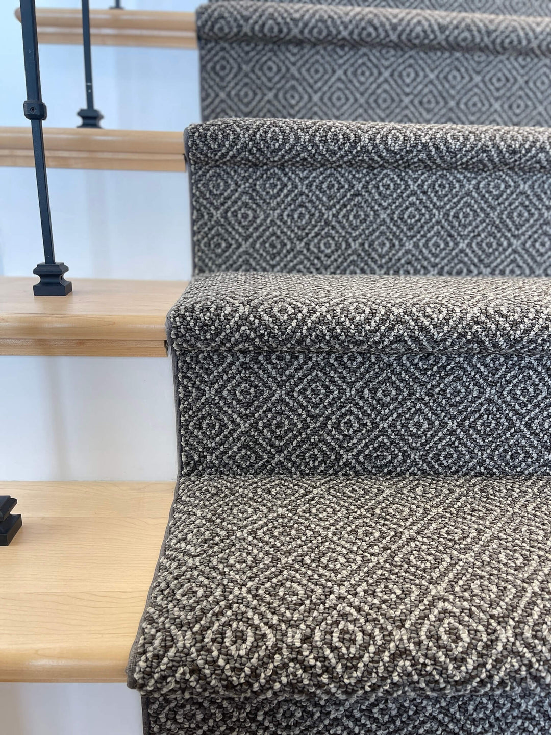 dark modern stylish stair runner