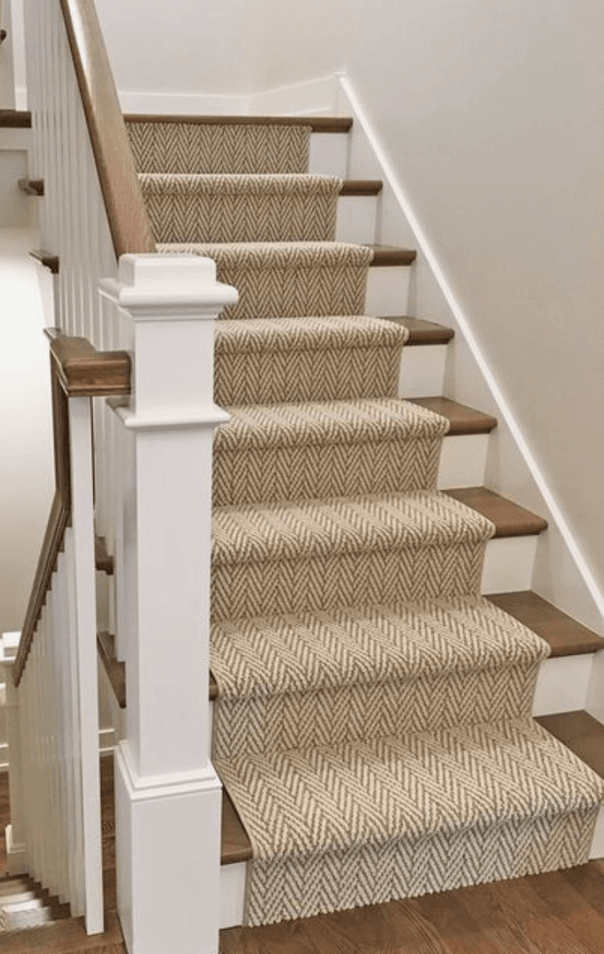 Herringbone Staircase Runner For Modern Homes