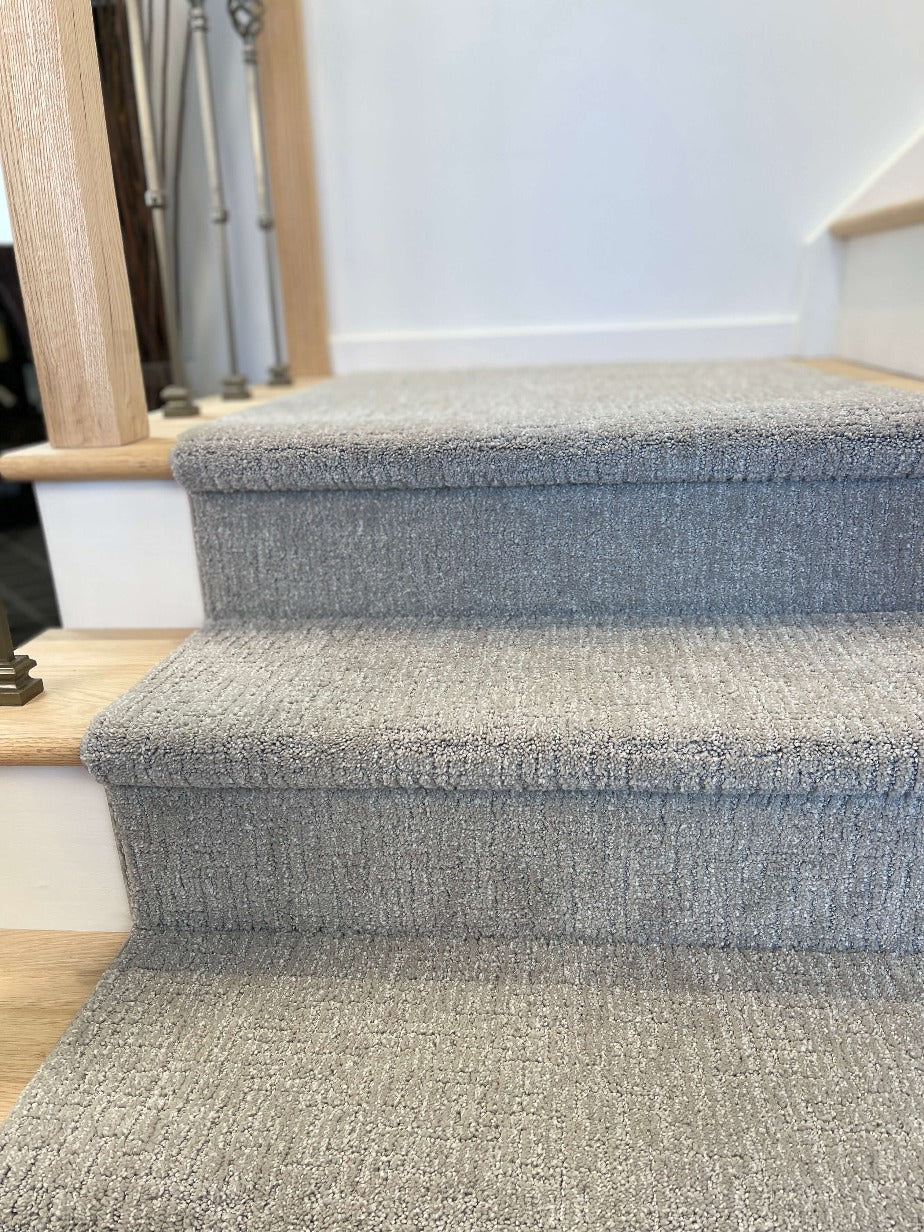 Gray on sale stair carpet