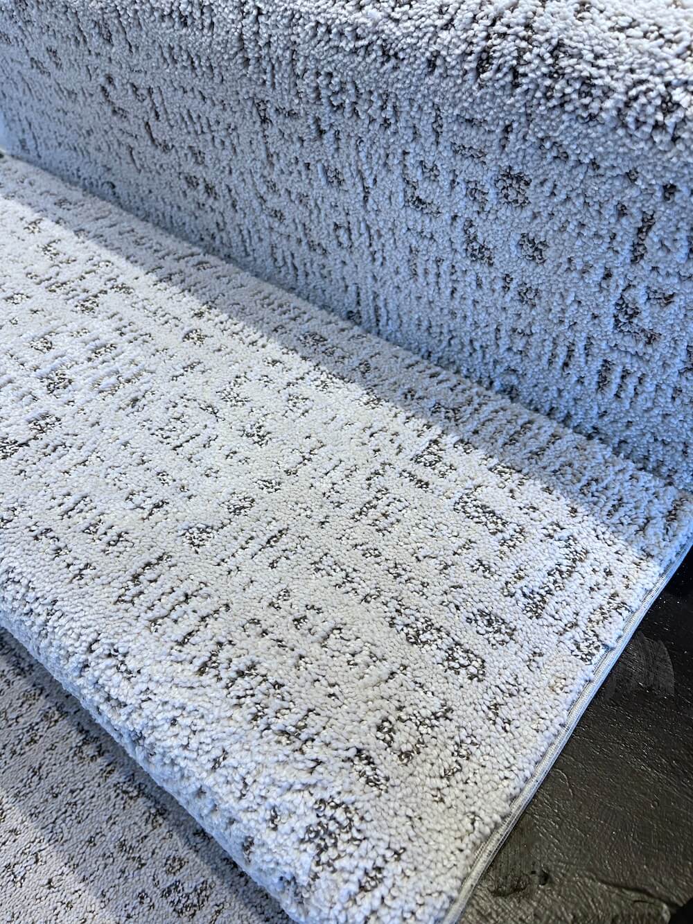 light gray stair runner