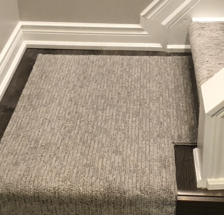 grey blue stair runner landing carpet
